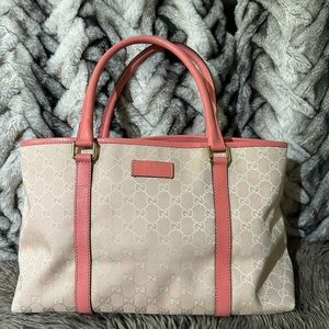 Authentic Gucci Pink Tote